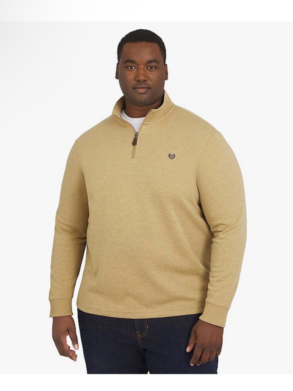 Big & Tall Men’s Chaps Long Sleeve 1/4 Zip Knit Sweater Size XL Tall NWT